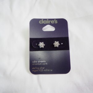 sterling silver flower earring
