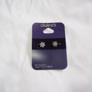 sterling silver snowflake earrings